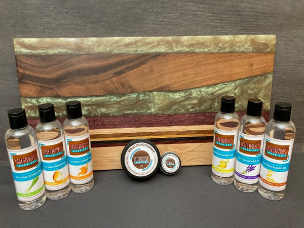 Large Black Walnut Flashing Avocado Pearl White Shimmer Epoxy board