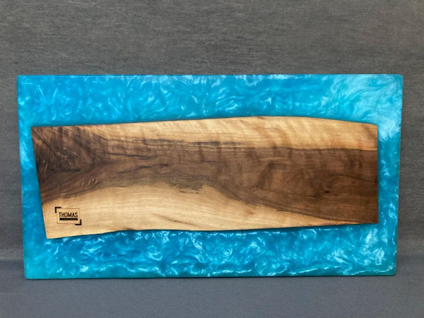 Large Black Walnut Blue Ocean Dream River Board