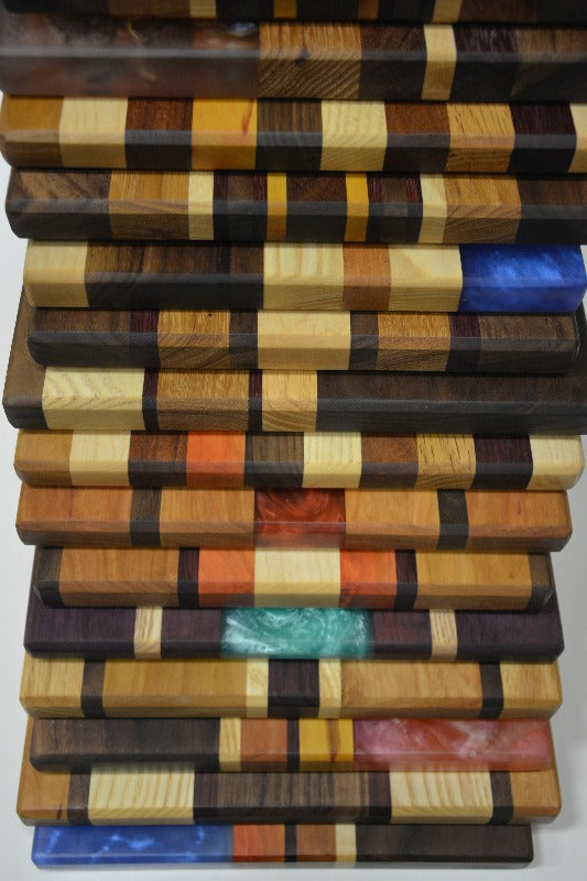 Large Black Walnut Lavender Pearl White Epoxy River Board – Thomas