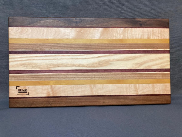 Large Asymmetrical Edge Grain Cutting Board Pattern #7