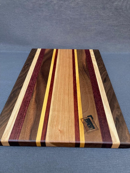 Small Asymmetrical Edge Grain Cutting Board Pattern #5