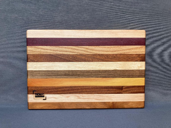 Small Asymmetrical Edge Grain Cutting Board Pattern #1