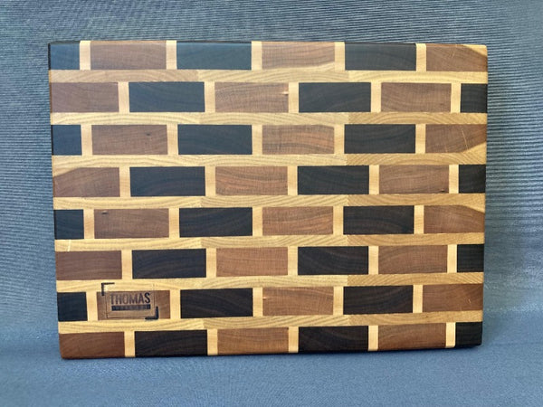 Small End Grain Brick Wall Design