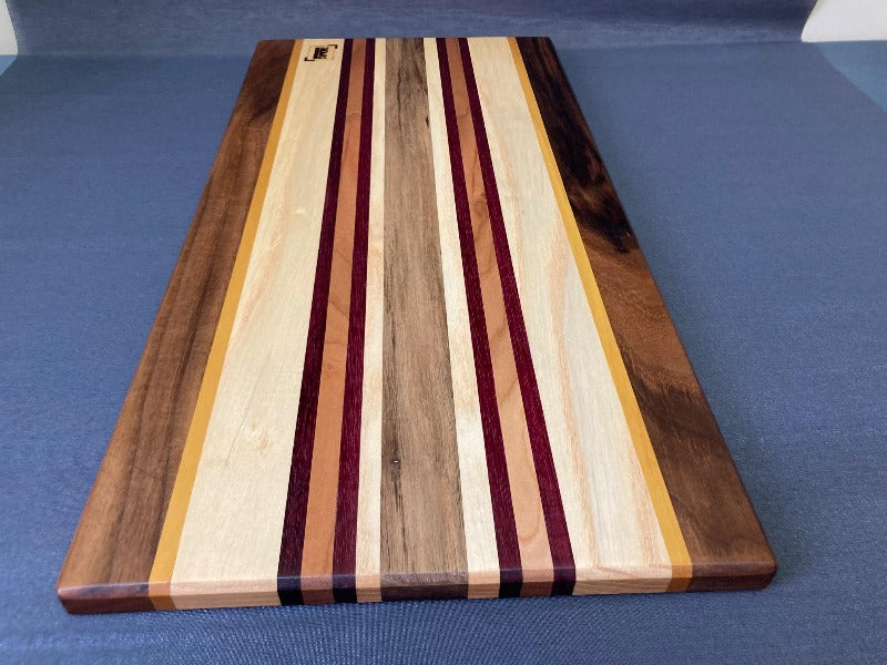 Charcuterie Board - Cheese Board - Long Grain Charcuterie Board - Walnut 2024 Cheese Board - Cherry Cheese Board - Purple Heart Cheese Board