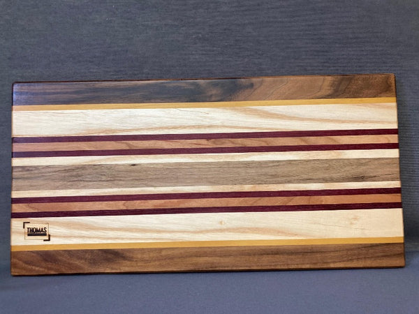 Large Asymmetrical Edge Grain Cutting Board Pattern #1