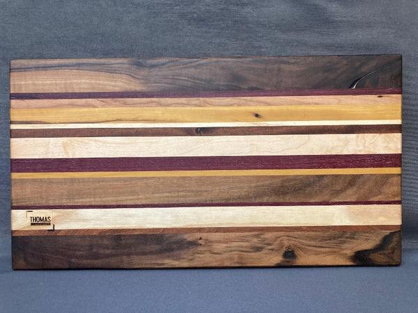 Large Asymmetrical Edge Grain Cutting Board Pattern #2