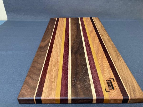 Large Asymmetrical Edge Grain Cutting Board Pattern #4