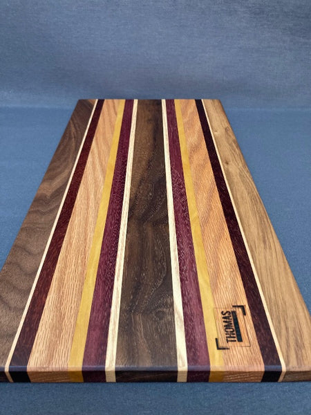 Large Asymmetrical Edge Grain Cutting Board Pattern #4