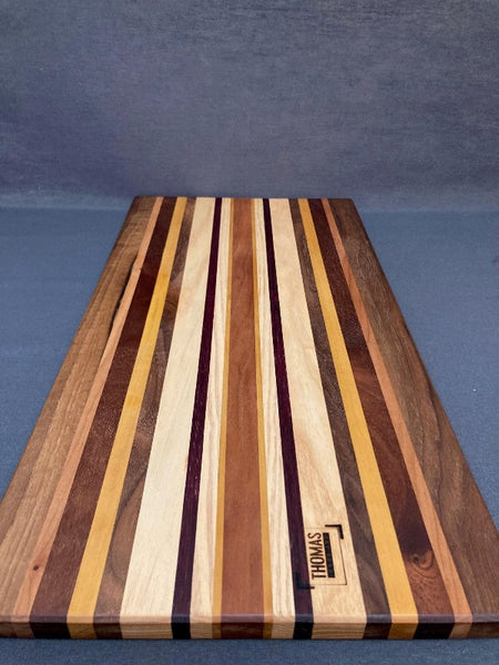 Large Asymmetrical Edge Grain Cutting Board Pattern #5